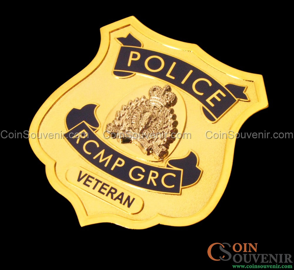 RCMP GRC VETERAN Royal Canadian Mounted Police Badge