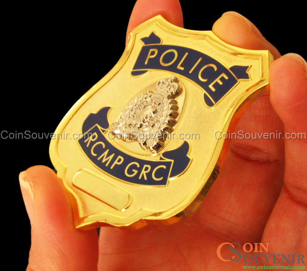 RCMP GRC Royal Canadian Mounted Police Badge Customizable Number