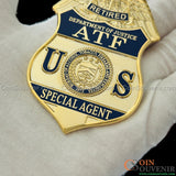 ATF Special Agent Retired Badge Premium Enamel Museum Quality
