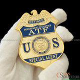 ATF Special Agent Retired Badge Premium Enamel Museum Quality