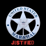 Justified Raylan Givens U.S. Marshal Flat Badge TV Show Prop Replica