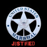 Justified Raylan Givens U.S. Marshal Flat Badge TV Show Prop Replica
