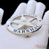 Justified Raylan Givens U.S. Marshal Flat Badge TV Show Prop Replica