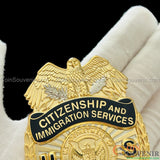 USCIS Citizenship and Immigration Services Officer Wallet Badge Museum Quality
