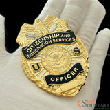 USCIS Citizenship and Immigration Services Officer Wallet Badge Museum Quality