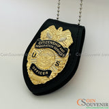 USCIS Citizenship and Immigration Services Officer Wallet Badge Museum Quality