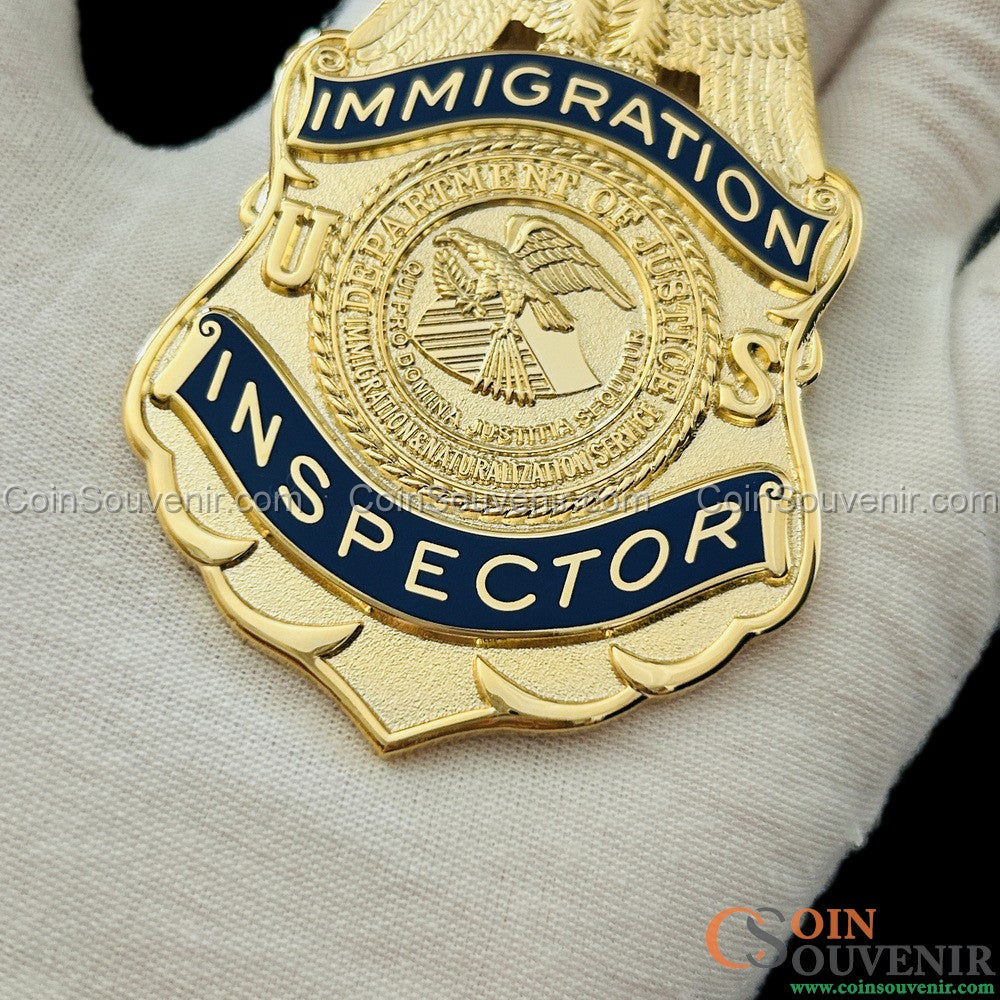 U.S. INS Immigration Inspector Badge Museum Quality