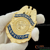 U.S. INS Immigration Inspector Wallet Badge Museum Quality