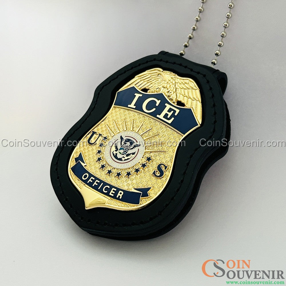 US ICE Officer Badge Premium Enamel Exact Replica