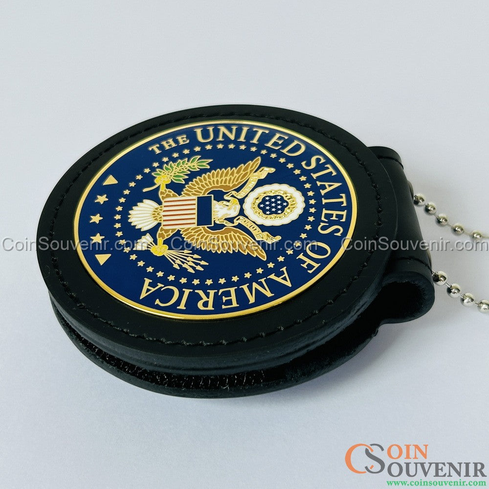 Great Seal of the United States Beautiful Enamel Solid Copper Badge