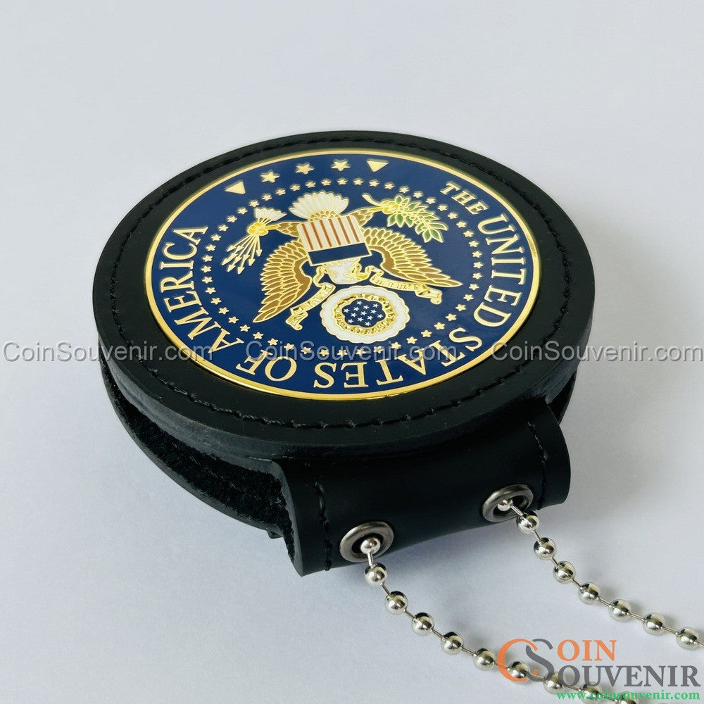 Great Seal of the United States Beautiful Enamel Solid Copper Badge