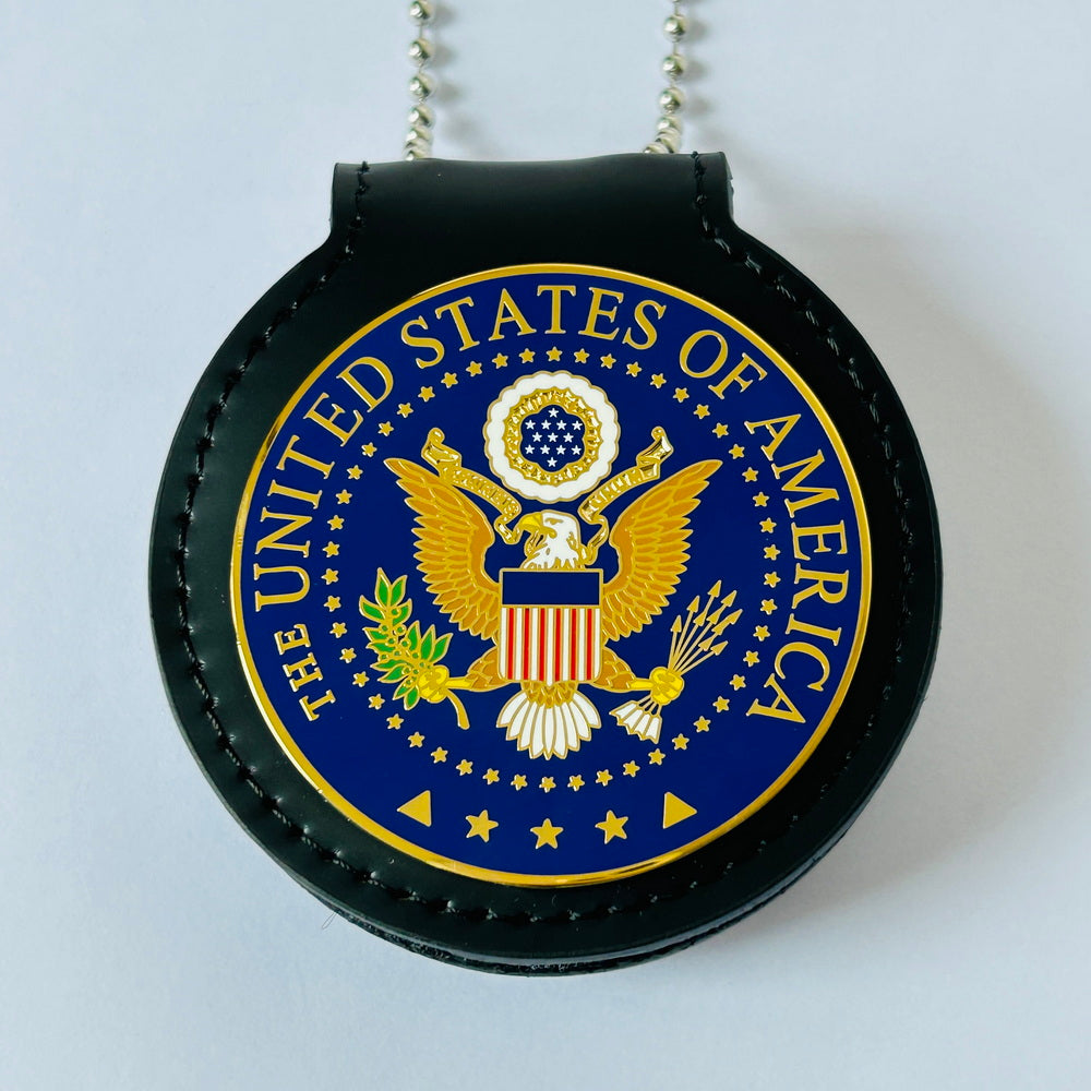 Great Seal of the United States Beautiful Enamel Solid Copper Badge