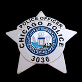 CPD Chicago Police Officer Badge #3036 Solid Copper Replica