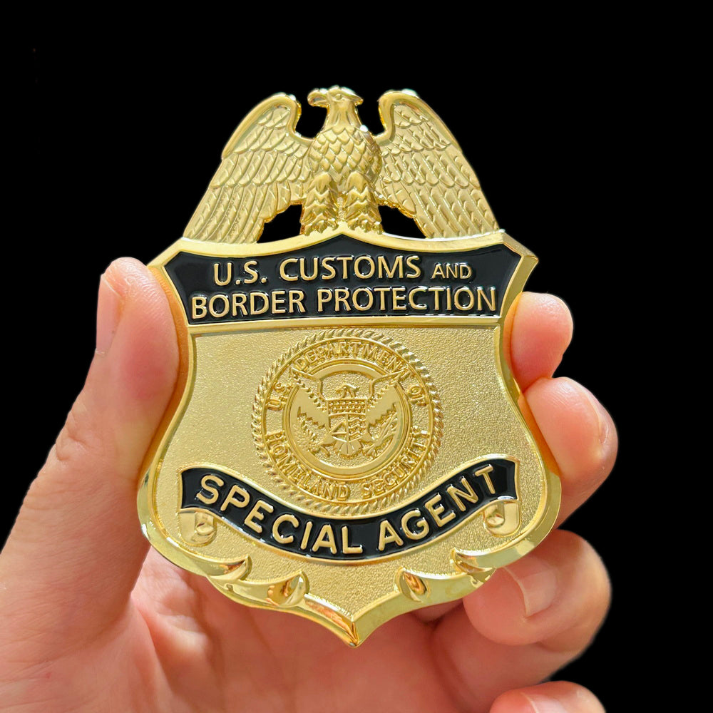 US CBP Special Agent Customs and Border Protection Badge Solid Copper Replica