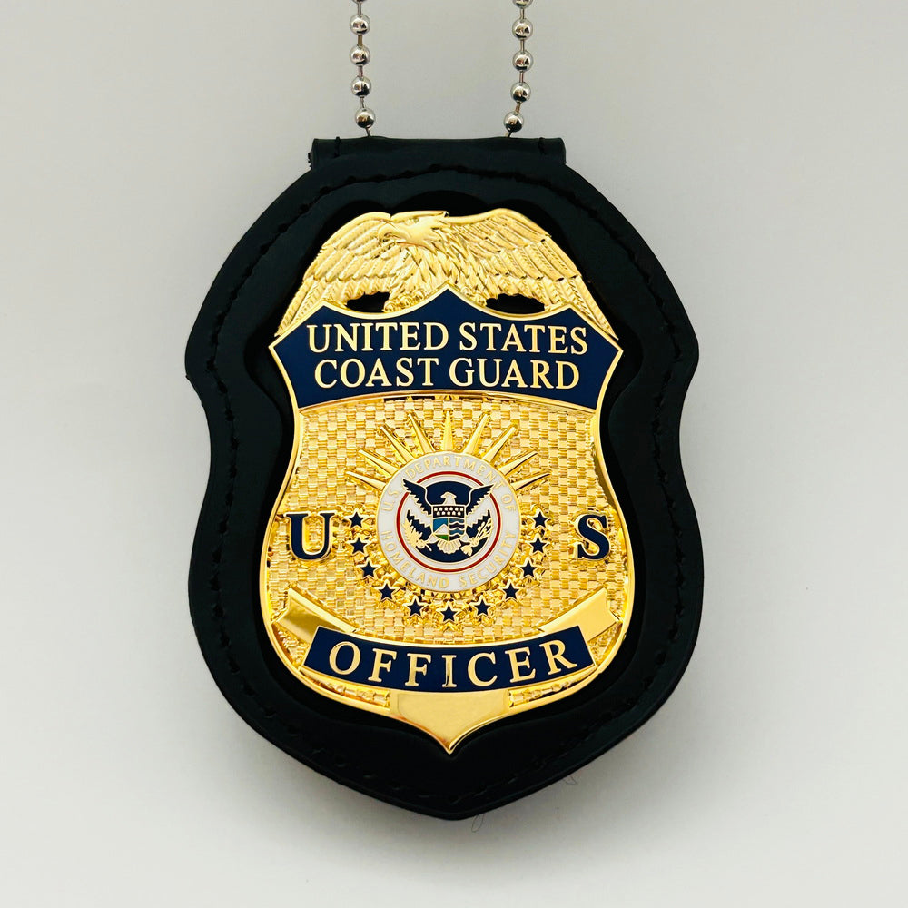 USCG U.S. Coast Guard Officer Badge Museum Quality *Safety Pin Version*