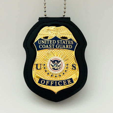 USCG U.S. Coast Guard Officer Badge Museum Quality *Safety Pin Version*