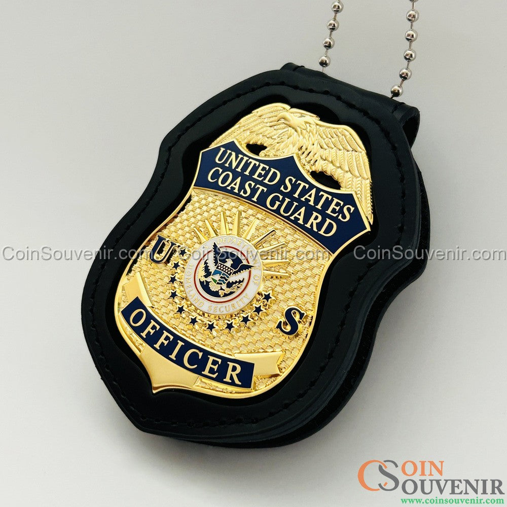 USCG U.S. Coast Guard Officer Badge Museum Quality *Safety Pin Version*