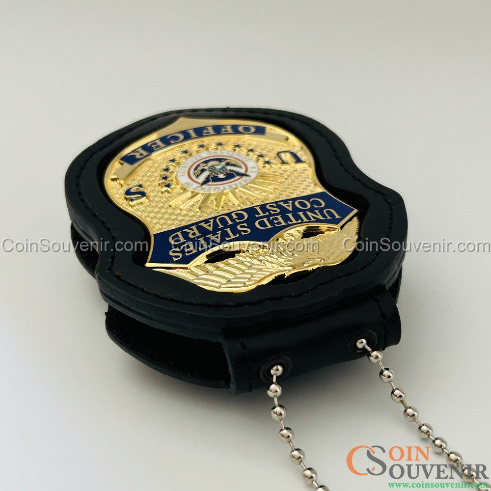 USCG U.S. Coast Guard Officer Badge Museum Quality *Safety Pin Version*