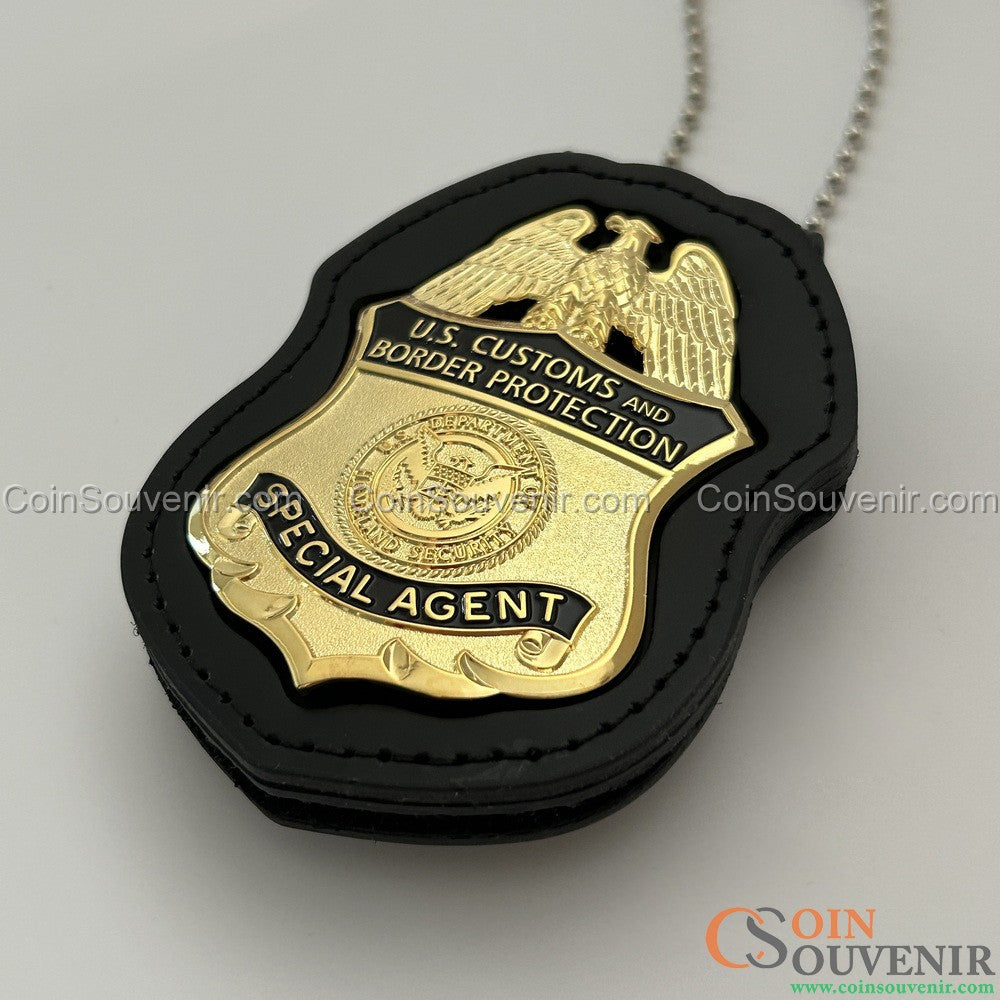 US CBP Special Agent Customs and Border Protection Badge Solid Copper Replica