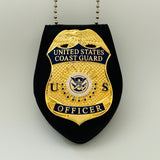 USCG U.S. Coast Guard Officer Badge Museum Quality *Safety Pin Version*