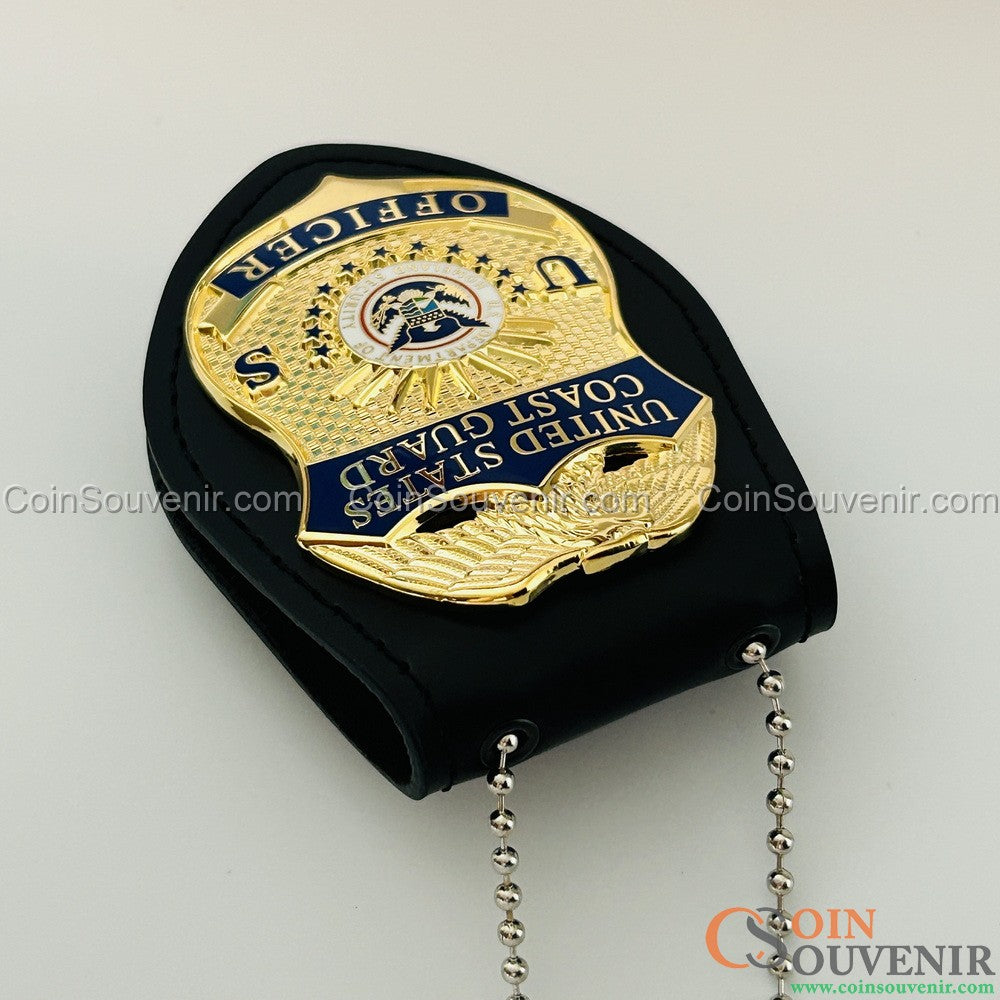 USCG U.S. Coast Guard Officer Badge Museum Quality *Safety Pin Version*