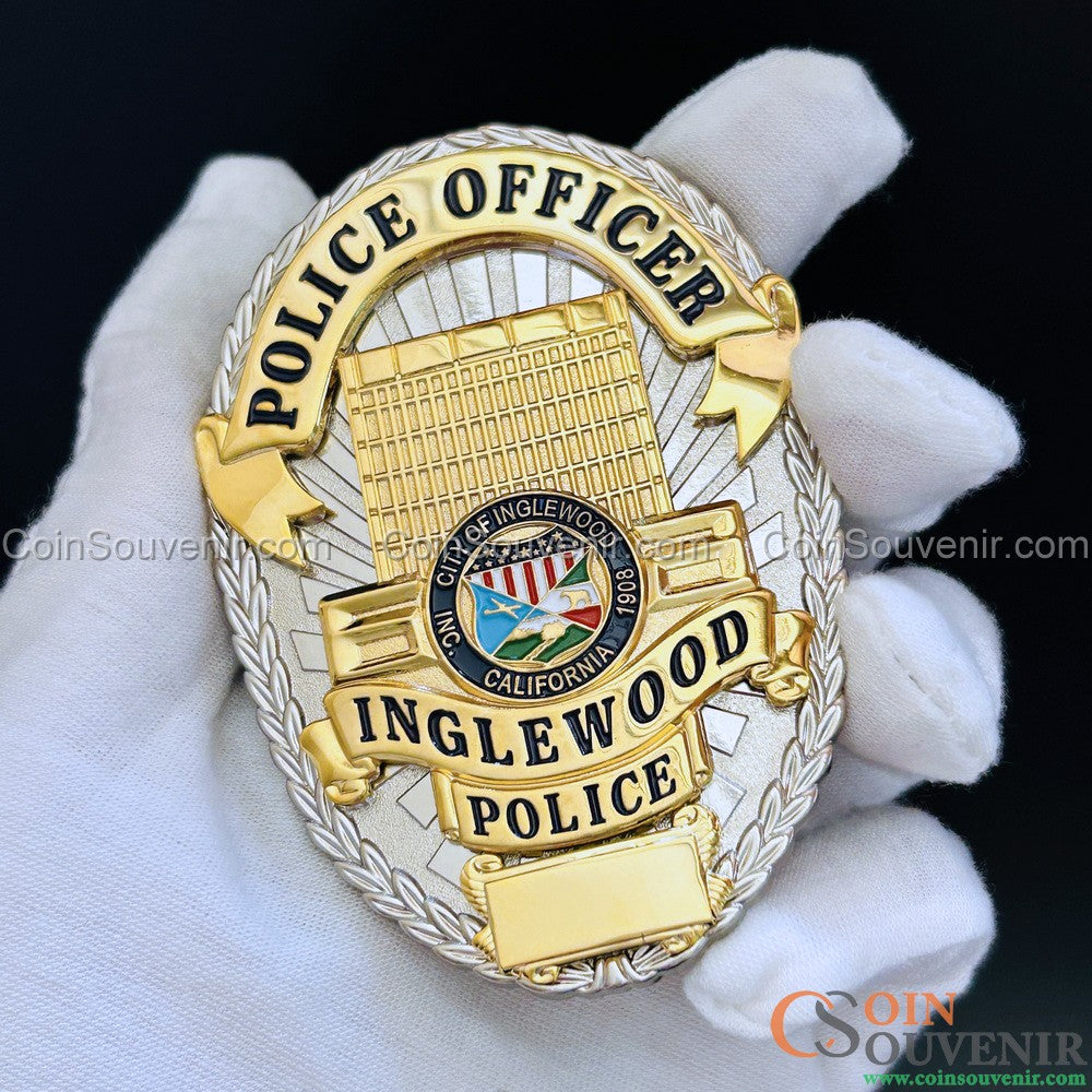 US IPD Inglewood Police Officer Badge