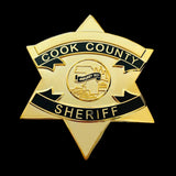 CCSO Cook County Sheriff Star Gold Badge Premium Enamel Exact Replica