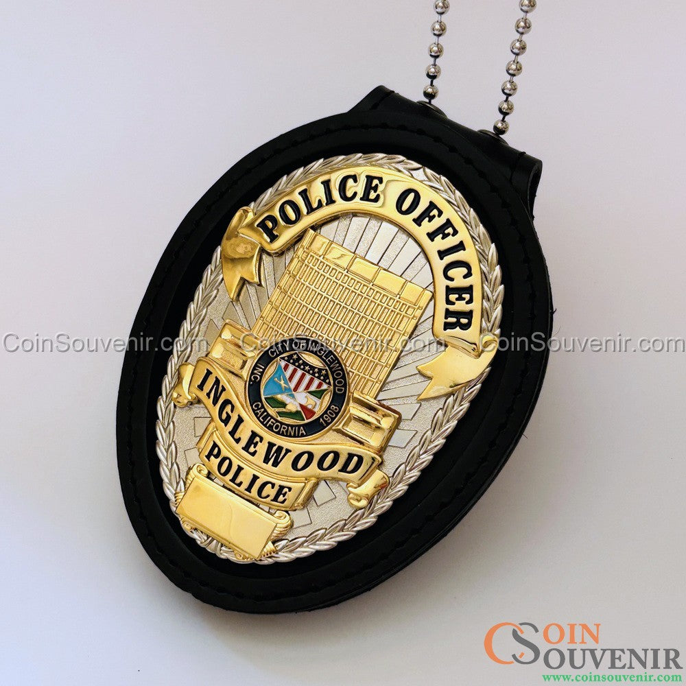 US IPD Inglewood Police Officer Badge