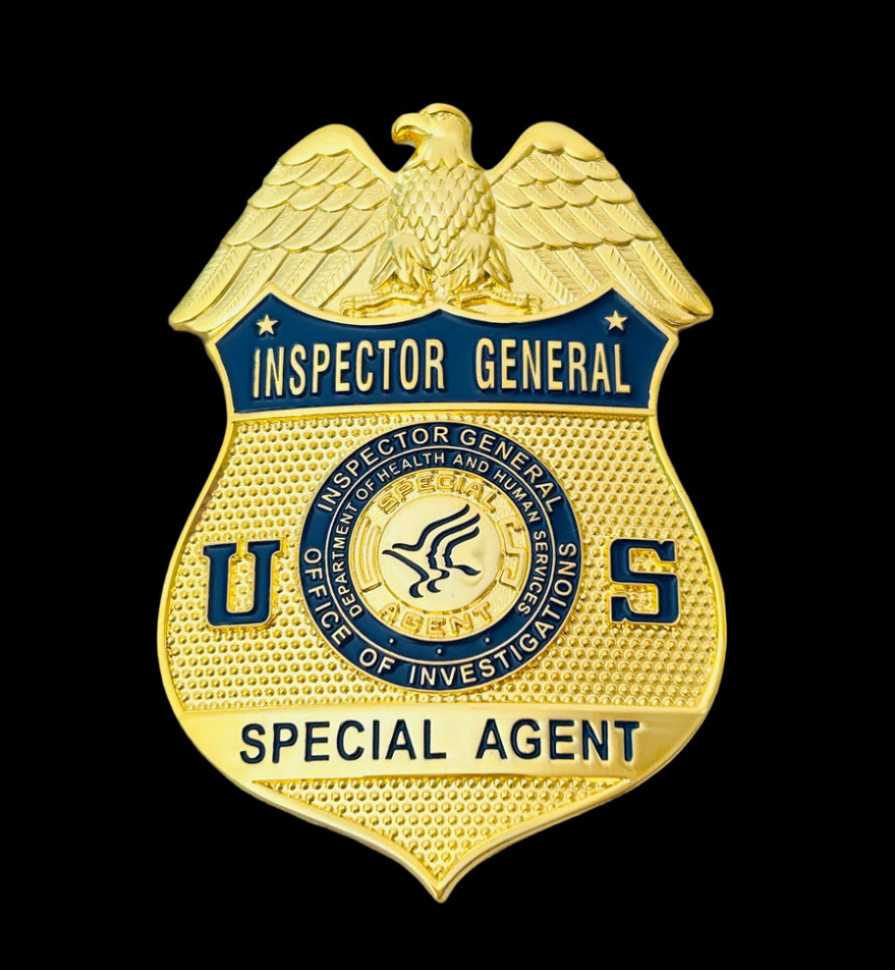 HHS OIG Health and Human Services Office of Inspector General Special Agent Badge