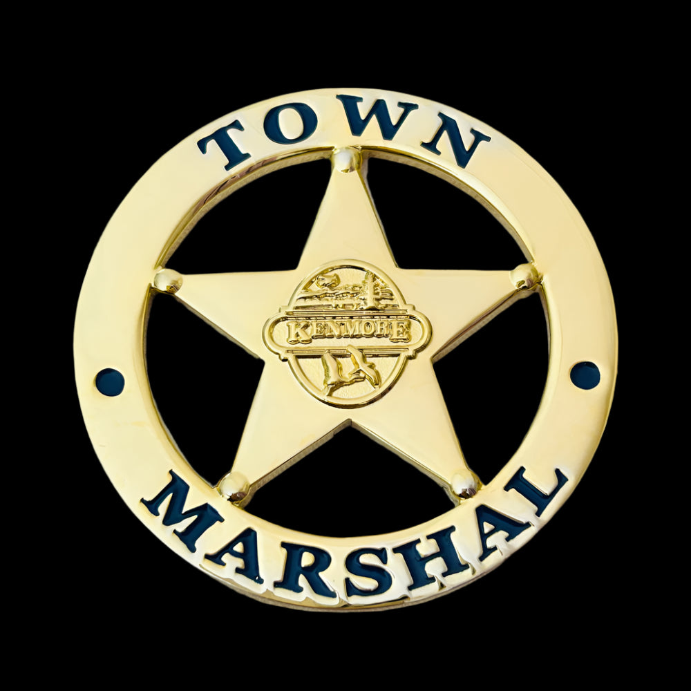 City of Kenmore Washington Town Marshal Flat Badge