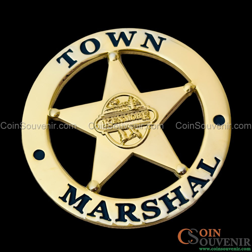 City of Kenmore Washington Town Marshal Flat Badge