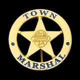 Kenmore Town Marshal Police Badge Gold