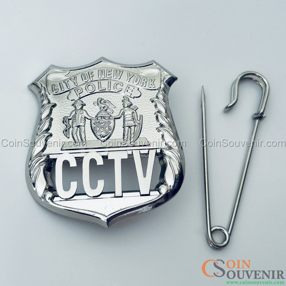 Novelty NYPD CCTV Officer Shield New York Police Badge