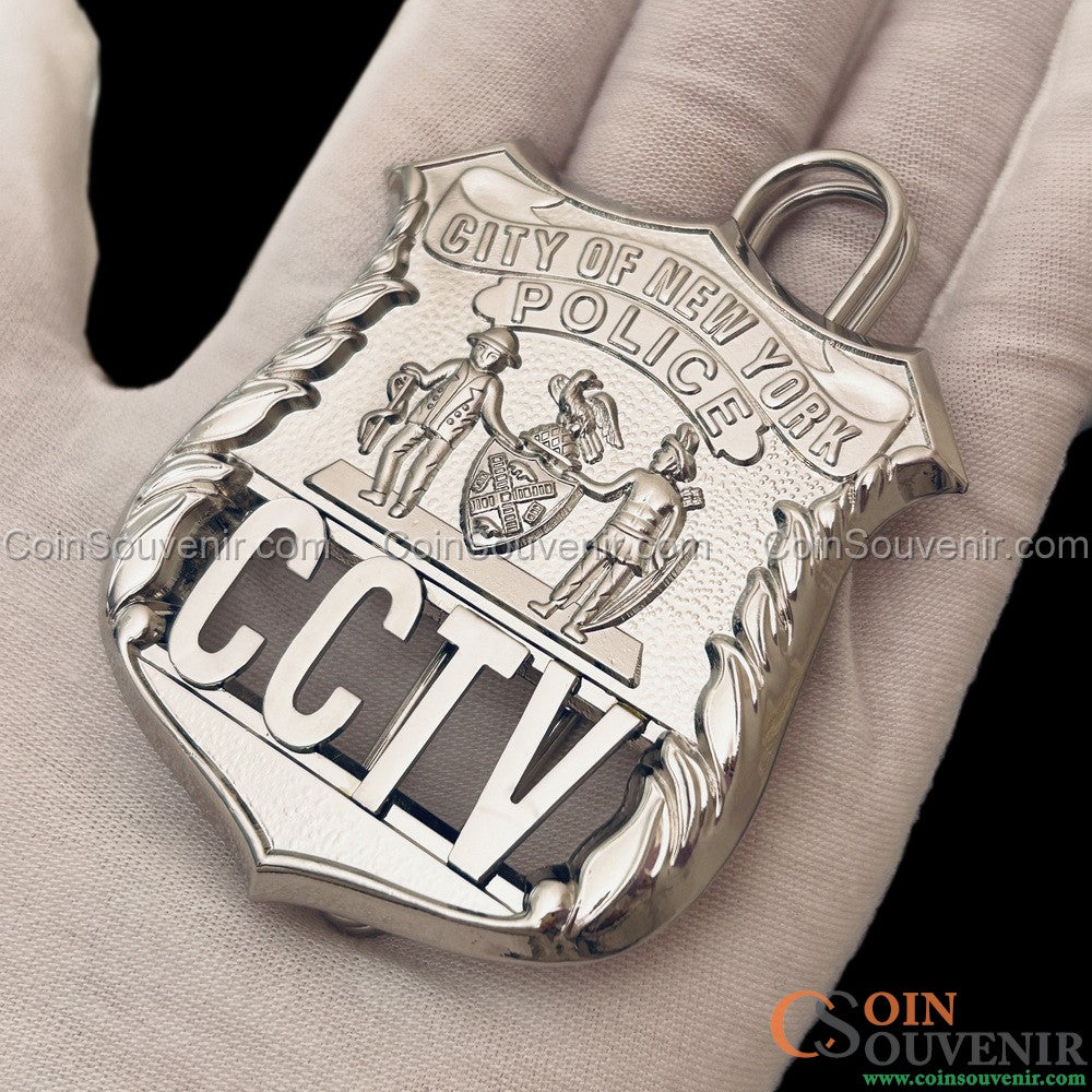 NYPD CCTV Officer Shield New York Police Badge Creative Retirement Gift