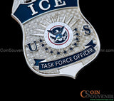 US ICE TFO Task Force Officer Badge Silver