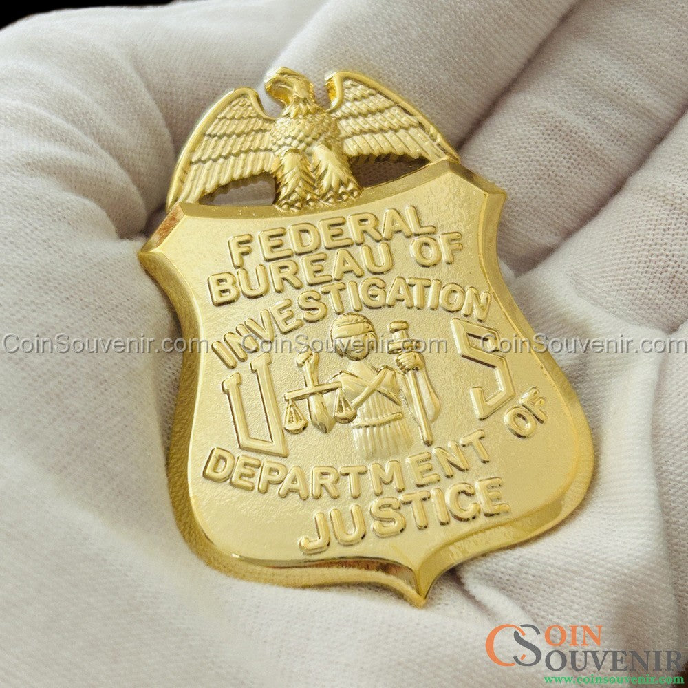 FBI Special Agent Wallet Badge Solid Copper Exact Replica – Coin
