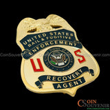 US Bail & Fugitive Enforcement Recovery Agent Badge Gold