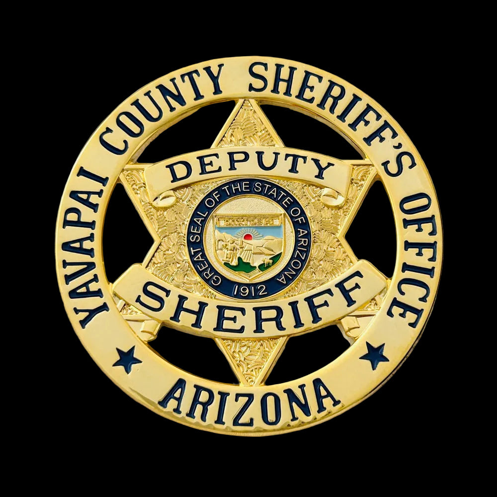 YCSO Deputy Sheriff Arizona Yavapai County Sheriff's Office Flat Badge