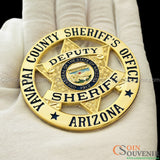 YCSO Deputy Sheriff Arizona Yavapai County Sheriff's Office Flat Badge
