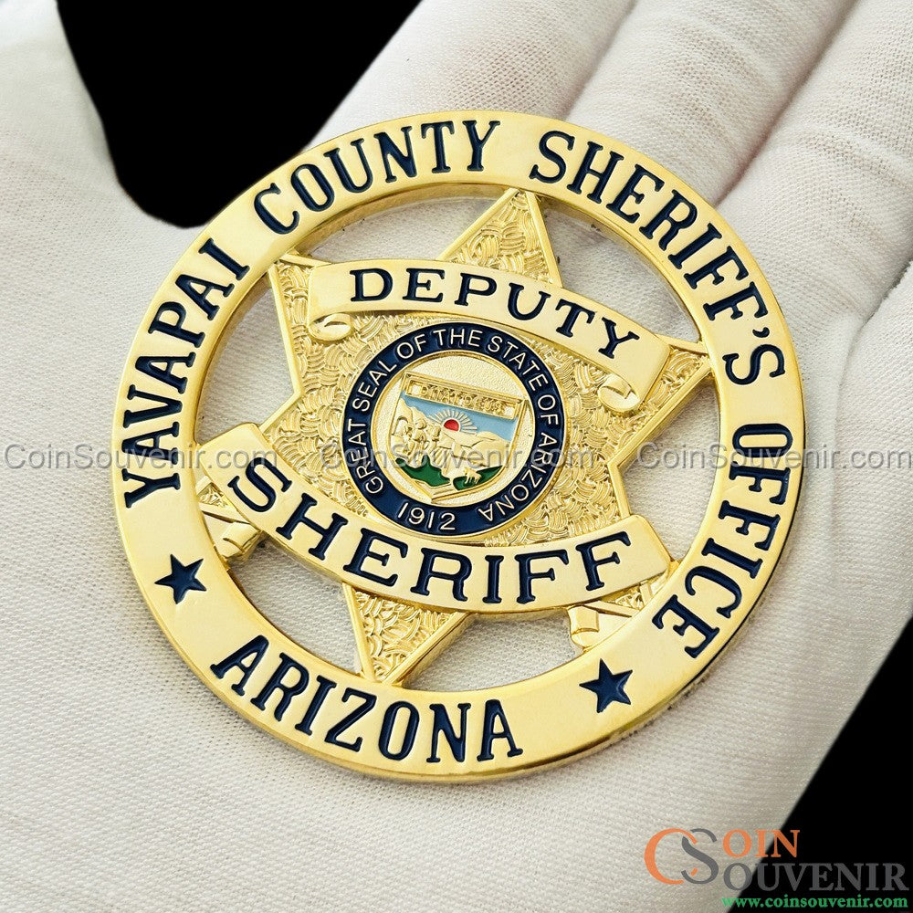 YCSO Deputy Sheriff Arizona Yavapai County Sheriff's Office Flat Badge