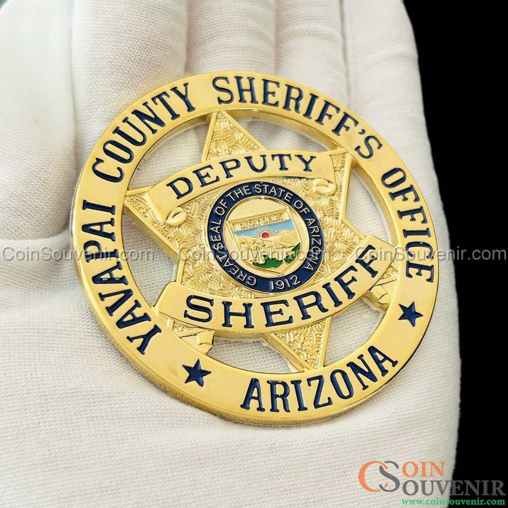 YCSO Deputy Sheriff Arizona Yavapai County Sheriff's Office Flat Badge