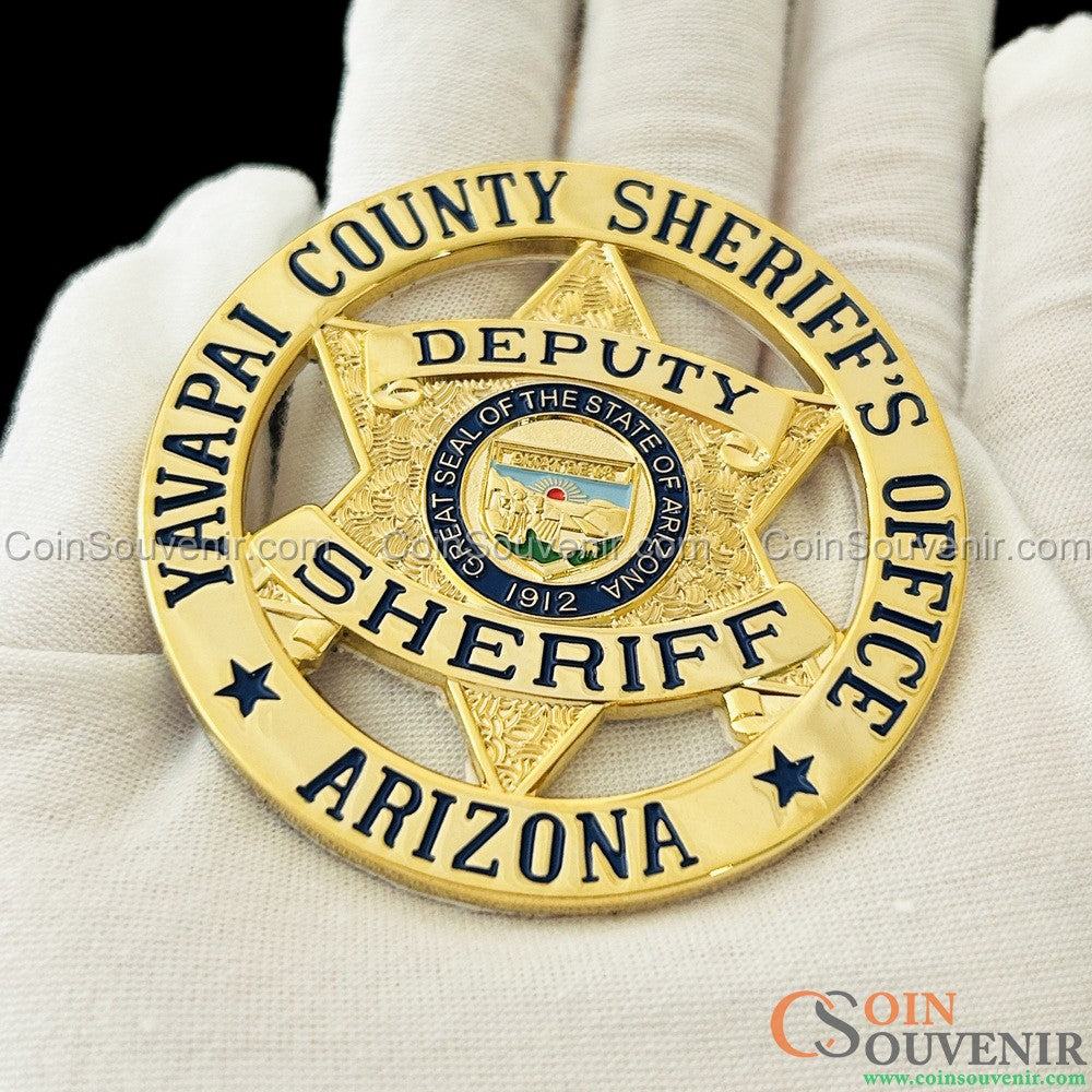 YCSO Deputy Sheriff Arizona Yavapai County Sheriff's Office Flat Badge