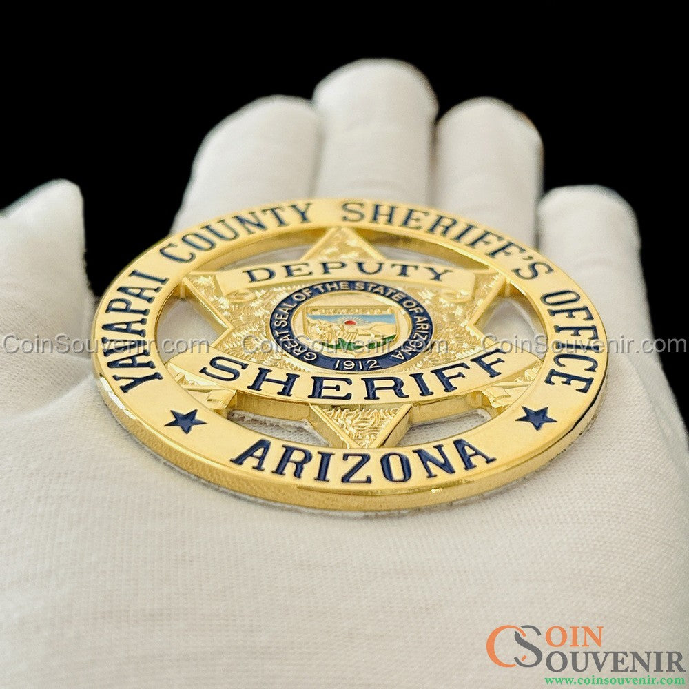 YCSO Deputy Sheriff Arizona Yavapai County Sheriff's Office Flat Badge