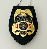 US Bail & Fugitive Enforcement Recovery Agent Badge Gold