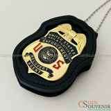 US Bail & Fugitive Enforcement Recovery Agent Badge Gold