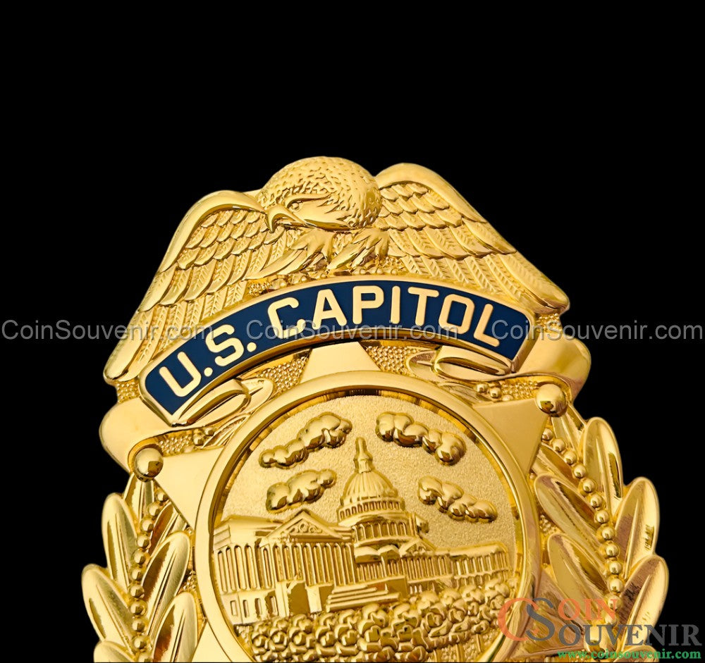 USCP U.S. Capitol Police Badge Customizable Number