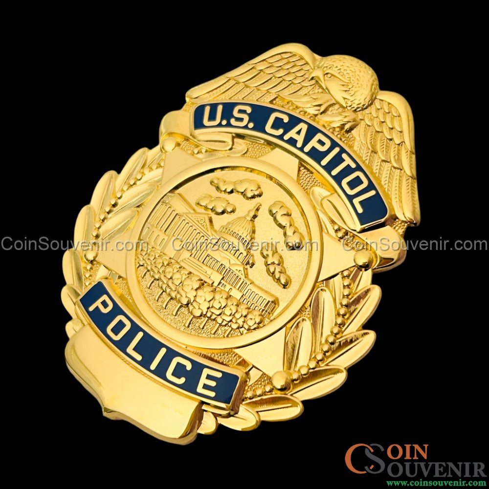 USCP U.S. Capitol Police Badge Customizable Number