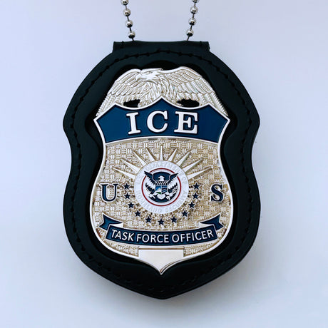 US ICE TFO Task Force Officer Badge Silver