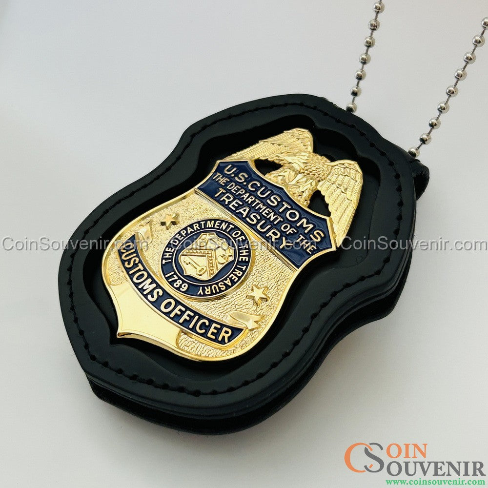 U.S. Customs Treasury Customs Officer Badge MUSEUM QUALITY