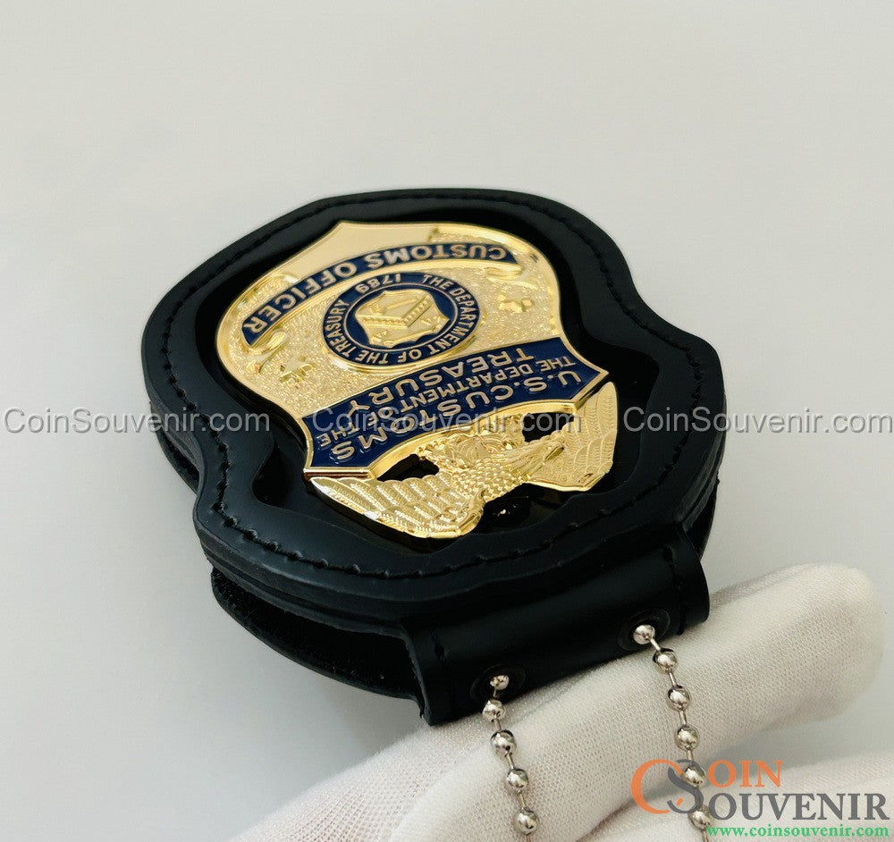 U.S. Customs Treasury Customs Officer Badge MUSEUM QUALITY